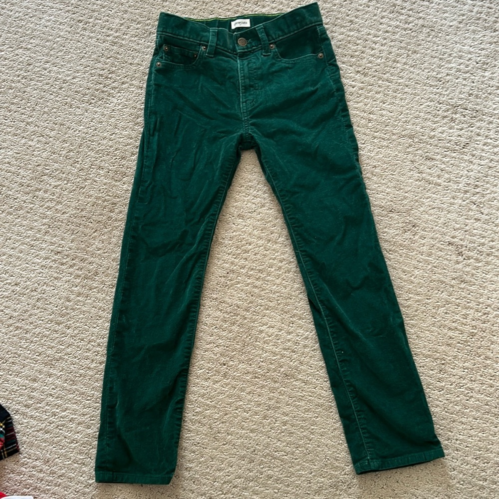 Crewcuts hunter green corduroy pants